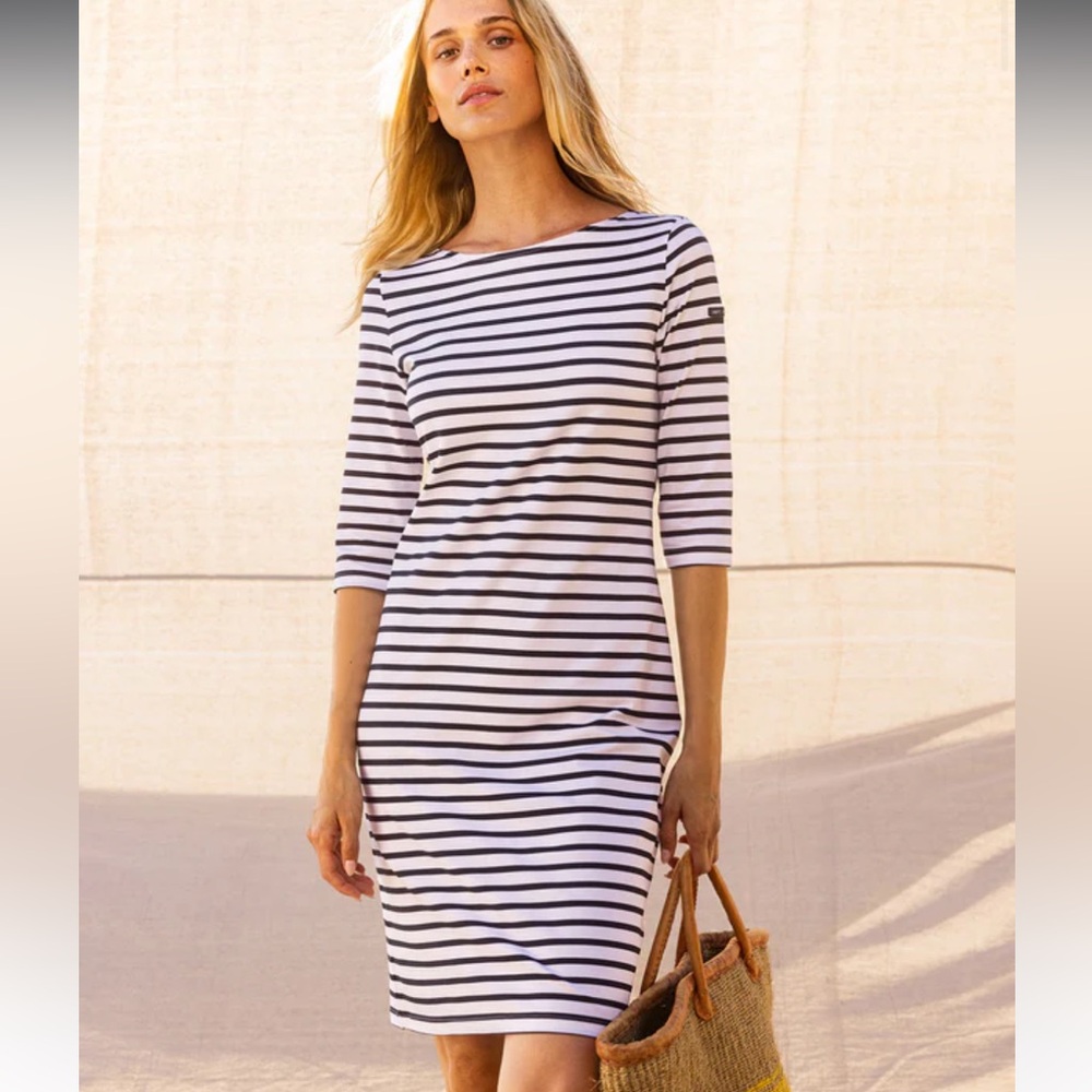 NWT St James Propriano Striped Dress Nautical Stripe New England France Summer
